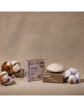 Tuhý Šampón s Kondicionérom – Maca (proti VYPADÁVANIU vlasov) 50g veľký