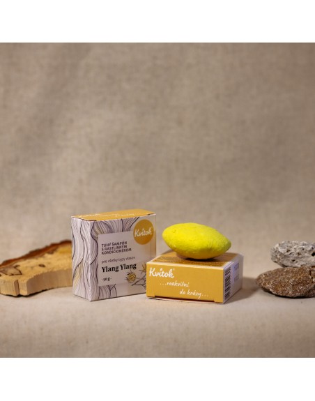 Tuhý Šampón s Kondicionérom – Ylang Ylang veľký 50g