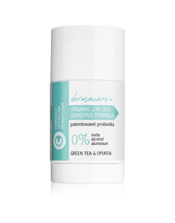 DERMACARE+ 24h Organický dezodorant s prebiotikami a probiotikami - Green Tea & Opuntia