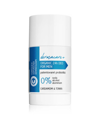DERMACARE+ 24h MEN: Organický dezodorant s prebiotikami a probiotikami - Cardamom & Tonka
