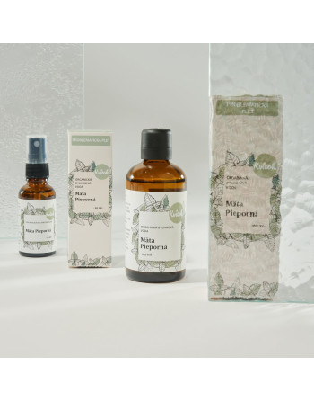 Organická Bylinková Voda – Mäta Pieporná (100 ml)