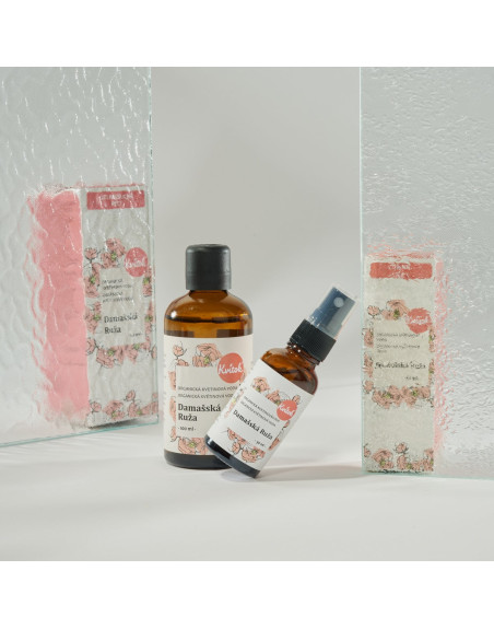 Organická Kvetinová Voda – Damašská Ruža (100 ml)