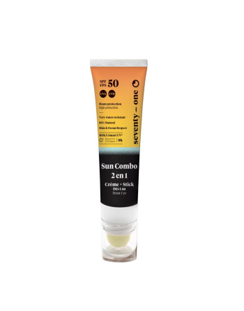 SUN COMBO Opaľovací krém + tyčinka na pery SPF50,20ml+2g